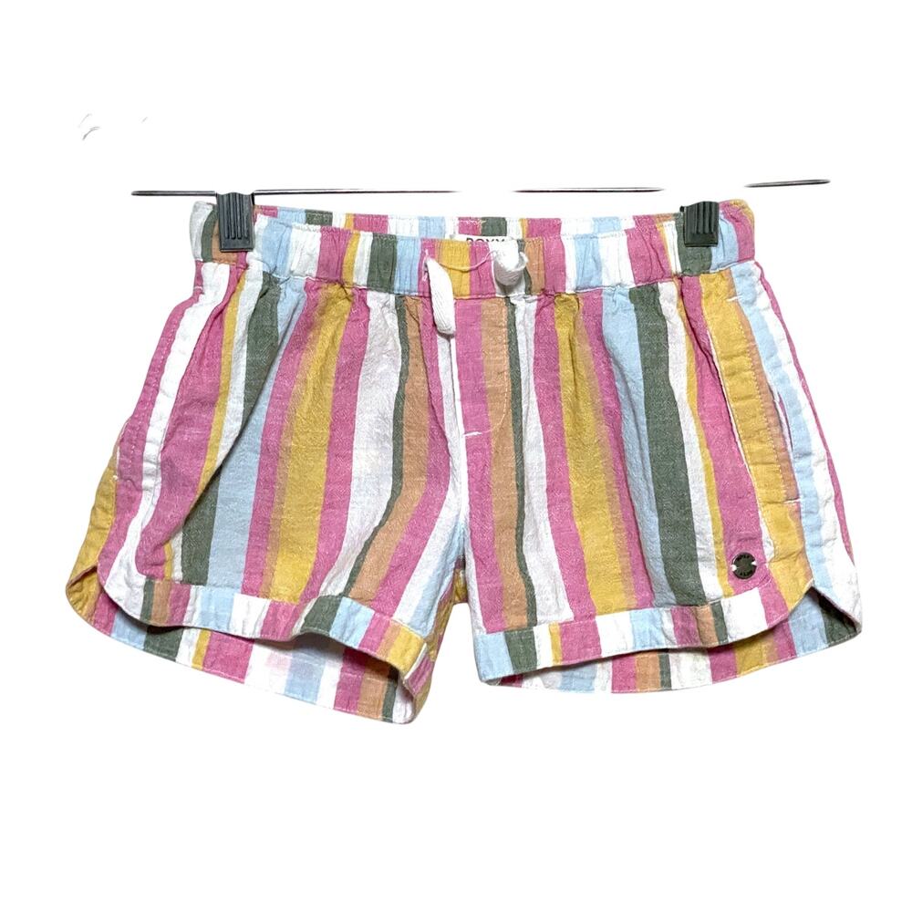 Roxy Multicolor Striped Kids Shorts